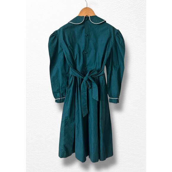 Vintage Little Lemurs Hand-Smocked Embroidered Dress, Size 8 - Picture 4 of 11